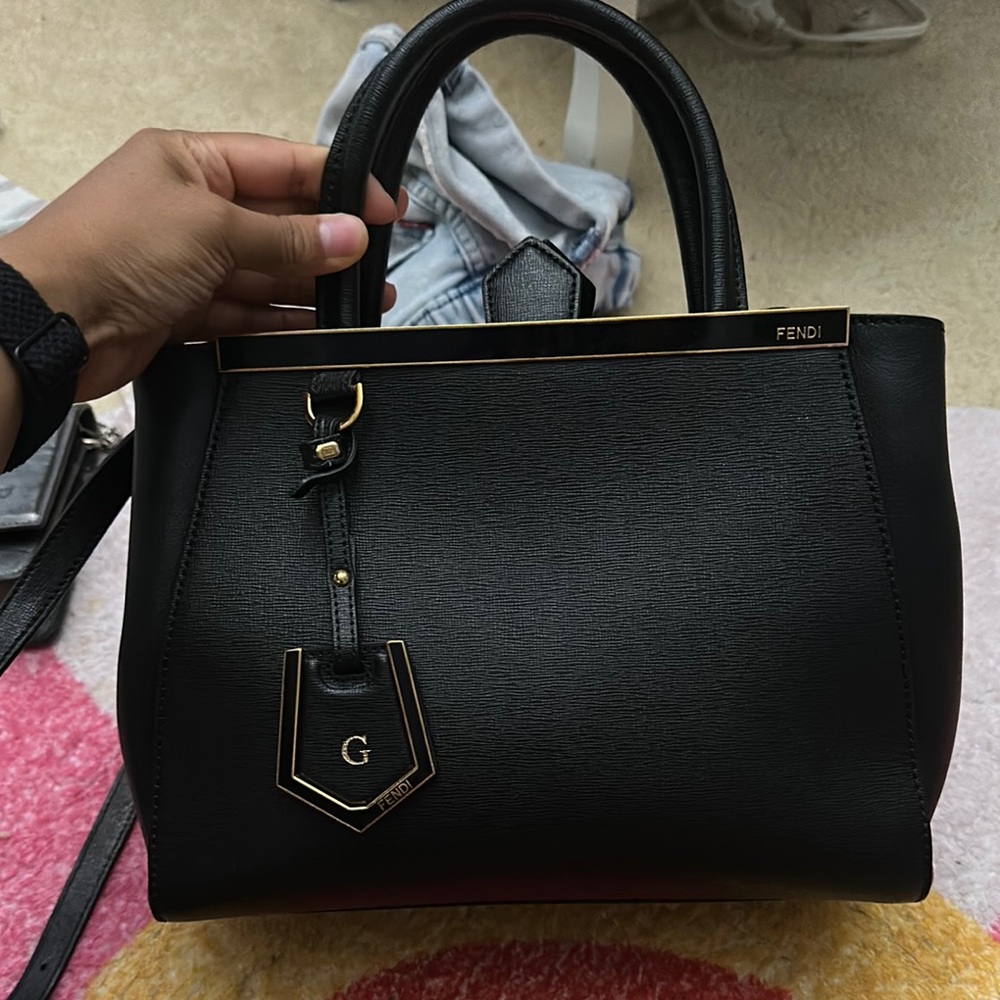 Fendi Black and gold 2jours tote
